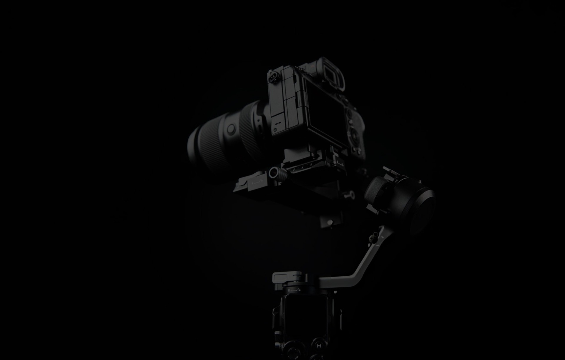 an abstract photo of a curved building with a blue sky in the background